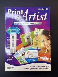 Print Artist Platinum Edition Version 24 - Windows XP, Vista, or 7 DVD - Picture 1 of 4