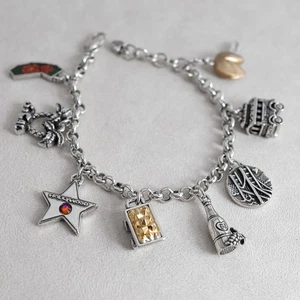 Brighton California State Bettelarmband versilbert Design nicht mehr produziert 8 Zoll - Bild 1 von 8