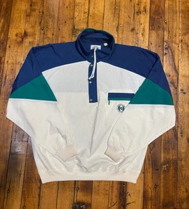 Chaqueta cortavientos deportiva Greenline vintage talla S Preppy navegación náutica años 90 - Imagen 1 de 20