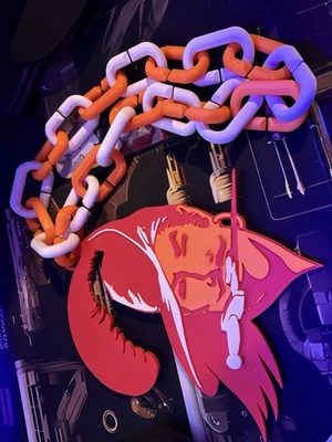 Collar de eslabones de cadena de gran tamaño retro de crema Tampa Bay Buccaneers Foto 1 de 4