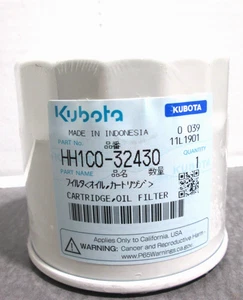 Kubota HH1C0-32430 Ölfilter (ersetzt 1C020-32430) ORIGINAL OEM NEU KOSTENLOSER VERSAND - Bild 1 von 2