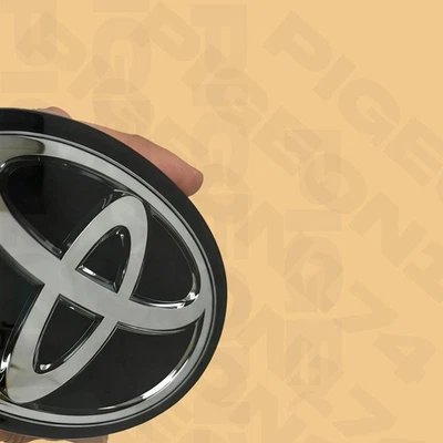 53141-42020 Front Grill Bumper Emblem For Highlander 2016-2019 Black Badge Cover Foto 1 de 4