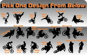 12 "Motocross Jump Decal MX Race Trick Room Wall Trailer Dirt Bike RM CRF YZ KX - Imagen 1 de 1