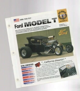 Ford MODEL T BUCKET Hot Rod SPEC SHEET / Brochure / Catalog: 1917,1918,1919, - Picture 1 of 3