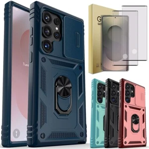 Custodia per Samsung Galaxy S25/S25+/Ultra obiettivo fotocamera slide cover vetro protezione - Foto 1 di 38