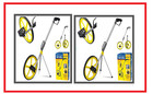 FOLDABLE DISTANCE MEASURING WHEEL WITH STAND & BAG SURVEYORS BUILDERS ROAD LAND