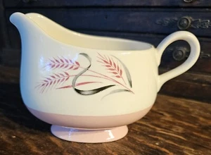 Vintage Creamer White/Cream and Pink With Wheat Image - Unbranded - Picture 1 of 5