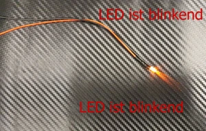 LED 3mm NARANJA PARPADEANTE cristalino 6-12 V iluminación avería/vehículo de carretera - Imagen 1 de 1