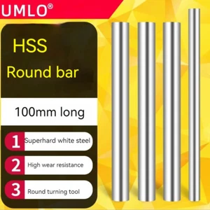 100mm Long Super-hard HSS Round Rods Steel Bar Turning Tool Punch Needle - Picture 1 of 9