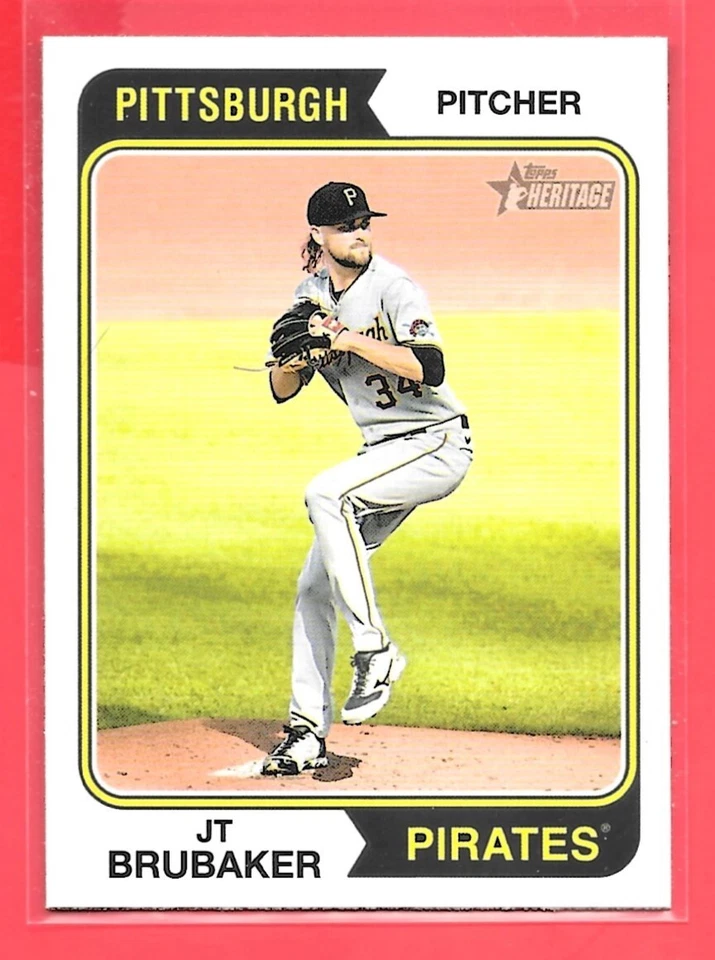 2023 Topps Heritage #454 JT Brubaker - Short Print (SP) - NRMT - Image 1 of 1