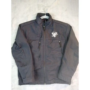 Pittsburgh Penguins Jacket Youth Small Black Water Resistant Lightweight - Picture 1 of 9