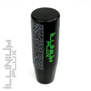 ILLINIUM FLUX GREEN PAINTED BLACK ELEPHANT DRIFT MANUAL SHIFT KNOB 12X1.25 S15 - Picture 1 of 1