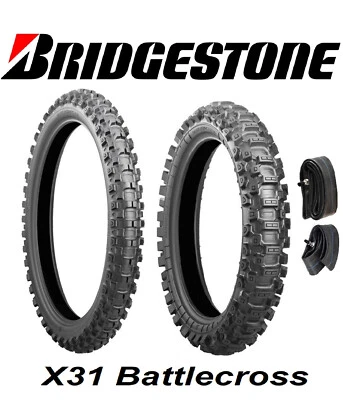 BRIDGESTONE X31 BATTLECROSS 80/100-21 & 110/90-19 Off-Road Dirt Tire Set KTM - Image 1 of 2