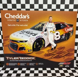 *AUTOGRAPHED* NASCAR 2021 Tyler Reddick Cheddar's Chevrolet Camaro ZL1 Hero Card - Picture 1 of 4
