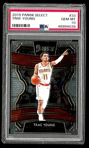 2019 PANINI SELECT BASKETBALL CARD #33 TRAE YOUNG PSA 10 NBA ATLANTA HAWKS  - Picture 1 of 5
