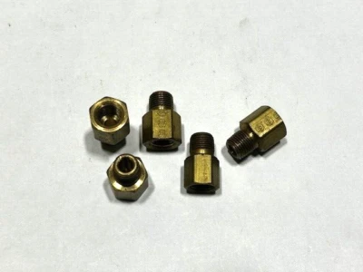 (5) 3200x2 WEATHERHEAD Brass  18" FPT x 1/8" MPT Adapter - Image 1 of 4