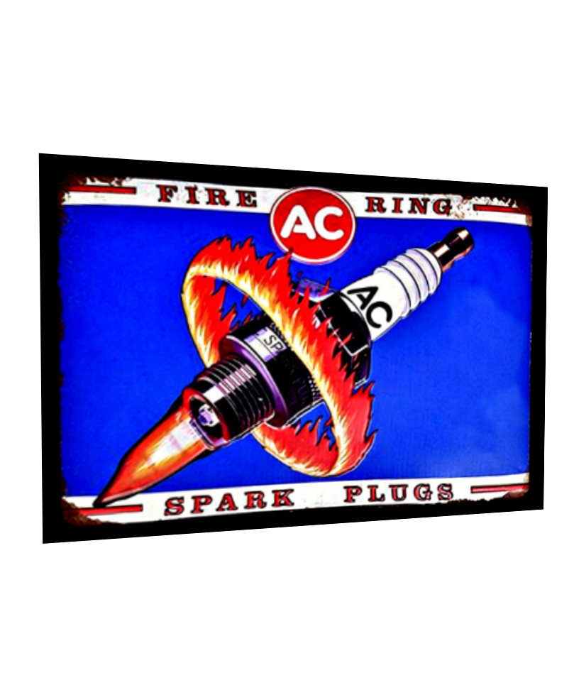 ac spark plug delco champion ラジオ　看板 ac spark plug delco champion ラジオ看板
