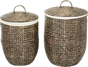 CosmoLiving by Cosmopolitan Seegras handgefertigte Aufbewahrung 23"", 24""H, dunkelbraun - Bild 1 von 8