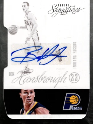 A6778- 2012-13 Panini Signatures Die Cut Autographs #48 Ben Hansbrough Auto - Image 1 of 2