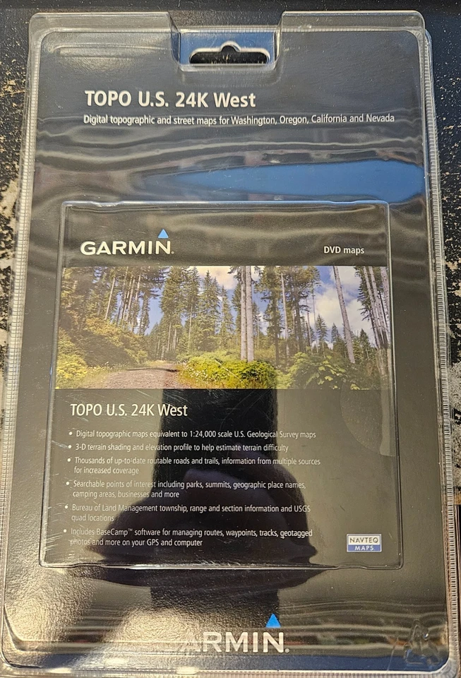 Garmin Topo US 24K West DVD Maps Covers CA NV OR WA - Image 1 of 3