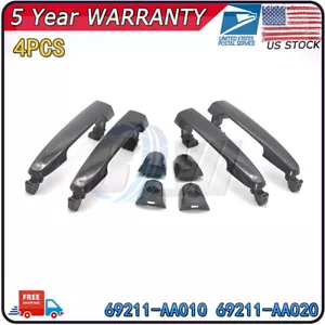 Set of 4 Front For Toyota Corolla Matrix 2003-2008 Rear Left Right Door Handle - Foto 1 di 12