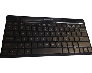 Toshiba PA3959U-1ETB Wireless Keyboard Thin Slim Black Bluetooth PC Laptop Table - Picture 1 of 3