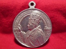 Pope Pius XI Golden Jubilee Medal 1879-1929 Silvertone Signed Depose