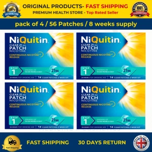 NiQuitin Step 1 21mg Nicotine Patches – Pack of 4 (56 Patches) – 8 Weeks Supply - Picture 1 of 4