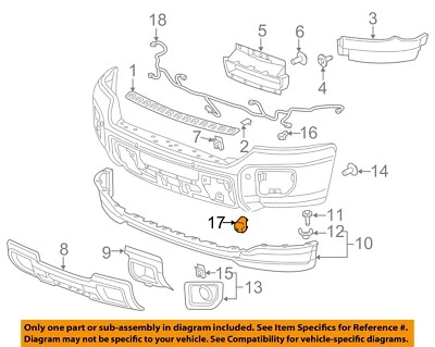 GM OEM 15-19 Sierra 2500 HD Bumper Components-Park Sensor Bracket 23276806 - Image 1 of 2