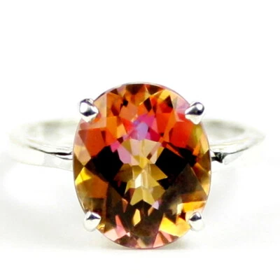Twilight Fire Topaz, 925 Sterling Silver Ladies Ring, SR123 - Image 1 of 4