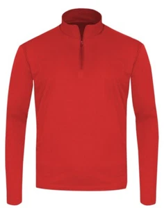 MEN'S LONG SLEEVE, LIGHTWEIGHT, HIGH PERFORMANCE, 1/4 ZIP PULLOVER. XS-4XL - Picture 1 of 17