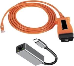 CAT6A ENET OBD2 Kabel Typ C für BMW F-Serie ICOM E-SYS ISTA Bimmercode - Bild 1 von 7