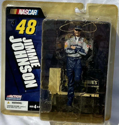 Action McFarlane NASCAR Series 4 JIMMIE JOHNSON 48 Lowes Figure 2004 Cover