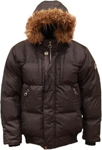 Summit Expedition Herren Bomberjacke wasserdicht Wintermantel mit abnehmbarem Faux - Bild 1 von 4