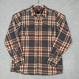 Camisa de franela The North Face para hombre M bolsillos con solapa a cuadros manga larga Y2K Gorpcore - Imagen 1 de 8