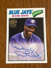2023 Topps Archives Devon White Fan Favorites On Card Auto Toronto Blue Jays