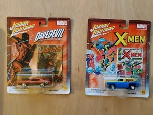 Johnny Lightning Marvel Comics Rel 2 #13 Daredevil ’72 GTO Pro Stock + #18 CHEVY - Picture 1 of 11