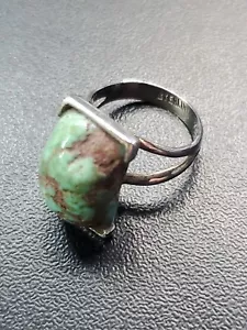 Anello Vintage MCM Sterling Turchese Misura 5,5 - Foto 1 di 6