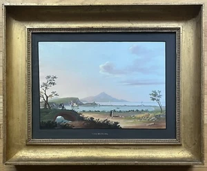 FYODOR MATVEYEV Original 19th Century Signed Gouache Painting Naples Italy - Picture 1 of 9
