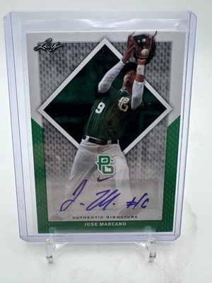 Jose Marcano - 2016 Leaf Perfect Game National Blank Back Green /1 #BA-074 - Image 1 of 2