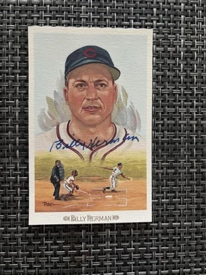 Billy Herman Chicago Cubs Autographed Signed Perez Steele Celebration Postcard - Image 1 of 2