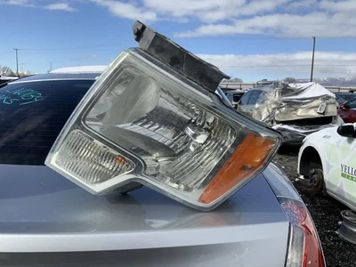 Faro del conductor halógeno borde brillante moldura OEM 09-14 FORD F150 PICKUP 1340288 Foto 1 de 4