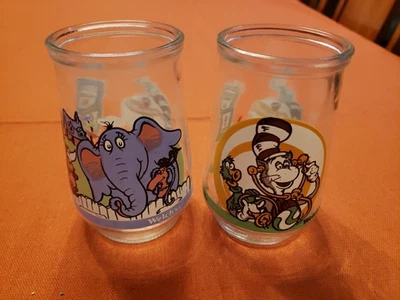 Doctor Suess's Cat In The Hat And Horton Hears A Who Vintage Welches Glasses - Image 1 of 4