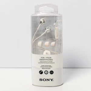 Nuevos auriculares Sony MDREX110AP blancos con micrófono para teléfonos inteligentes - Imagen 1 de 5