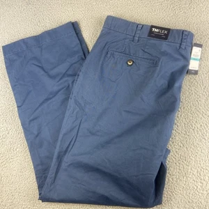 Tommy Hilfiger TH Flex Mens 46x32 Blue Classic Fit Chino Pants - Picture 1 of 15