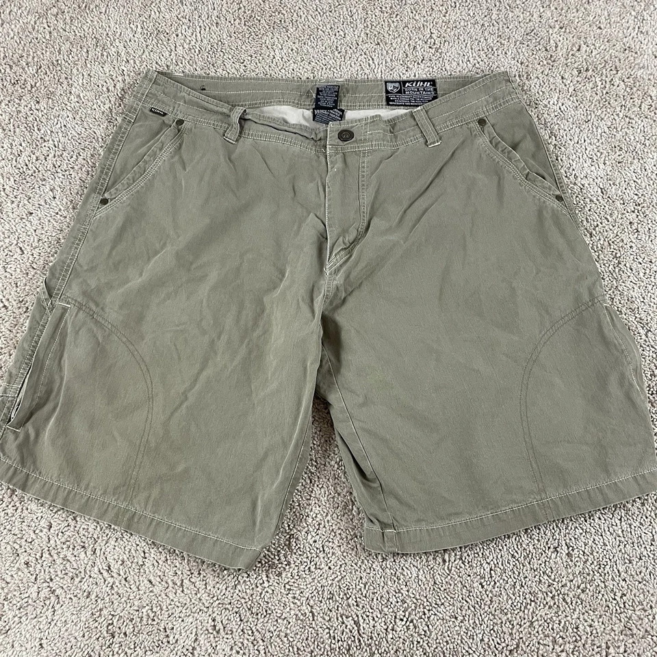 KUHL Renegade Cargo Shorts Men’s Size 38 Hiking Outdoors Tan Patina Dyed F239 - Image 1 of 4