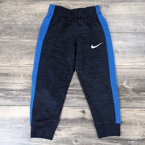 Nike Dri-Fit Youth Boys Athletic Joggers Pants Size XS 4 Dark Blue Lightweight - Picture 1 of 10