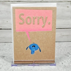 American Greetings Apology Card 4x6 Just Wink Sorry I Suck Pink Blue - Bild 1 von 7
