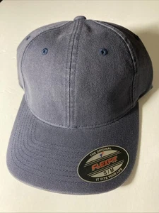 New Flexfit by Yupoong Cap Hat size adjustable Stretch S/M Wash Blue - Picture 1 of 5