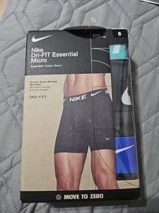 NIKE Dri Fit Essential Micro Boxer Briefs 3 Pack Underwear Size S - Picture 1 of 7